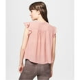thumbnail image 2 of Aeropostale Womens Flirty Print Pullover Blouse, Pink, Juniors, X-Large, 2 of 2