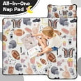thumbnail image 4 of Colorful Rugby Game Items Pattern Toddler Nap Mats for Kids Preschool,Sleeping Mat Bag or Kids,Toddler Sleeping Bag,Toddler Nap Mat or Daycare, 4 of 6
