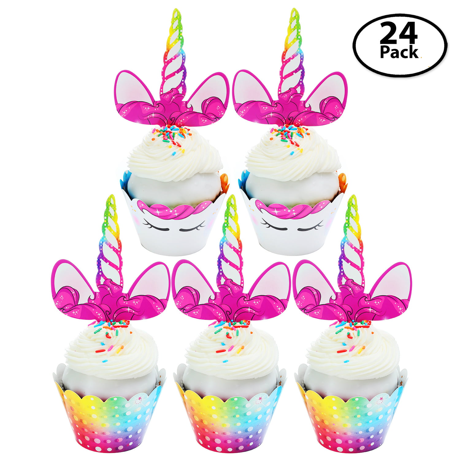 unicorn cupcake toppers