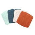thumbnail image 2 of EeaseMX Almohadilla aislante de silicona multifuncional, almohadilla aislante térmica, mantel individual antideslizante para mesa de cocina, tapete para tazas, bandeja para ollas (verde claro), 2 of 7