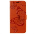 thumbnail image 2 of TECH CIRCLE Embossed Butterfly Case for 2022 iPhone 14 Pro Max (6.7") - Protective Foldable Stand Flip Case (Orange), 2 of 7