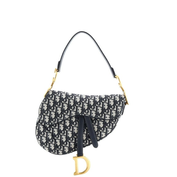 Pre-Owned Saddle Handbag Oblique Canvas Medium By Rebag