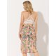 thumbnail image 4 of Allegra K Falda Midi De Gasa De Verano Con Estampado Floral Para Mujer Verde S, 4 of 5