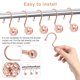 thumbnail image 5 of Dznils Ganchos Shower Curtain de Bola Hueca de Metal Inoxidable Oro Rosa, Juego de 12, 5 of 10
