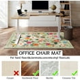 thumbnail image 4 of Office Chair Mat for Hardwood & Tile Floor 36"x48",Boho Green Floral Farmhouse Vintage Computer Rolling Chairs Mat Carpet,Under Desk Non Slip Gaming Rug Low-Pile Rubber Backing Protector Mat, 4 of 6