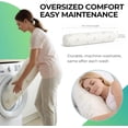 thumbnail image 6 of Sacred Thread 54”x8” Cylinder Long Pillow for Bed Decorative Grey Cooling Body Pillow for Side Sleeper, Soft and Supportive Full Body Pillows for Adults, Firm Body Pillow Memory Foam, 6 of 8
