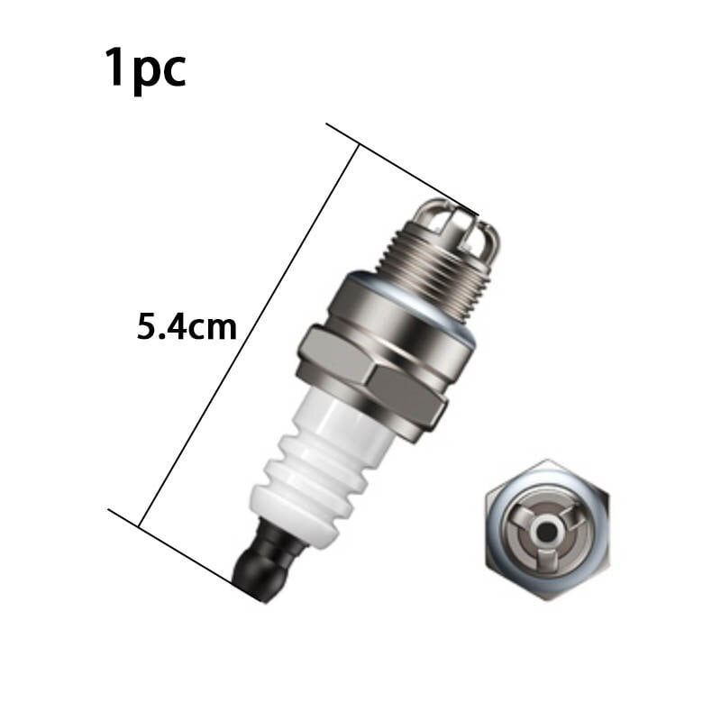 Spark plug for gasoline chainsaw and brush cutter