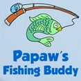 thumbnail image 2 of CafePress - Papaws Fishing Buddy Body Suit - Baby Light Bodysuit, Size Newborn - 24 Months, 2 of 4