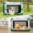 thumbnail image 5 of WILLYO Soft Collapsible Dog Crate - 36 Inch Portable Travel Dog Crate for Medium/Large Dogs Indoor & Outdoor, 3-Door Pet Crate with Durable Mesh Windows & Storage Bag, Grey, 5 of 5