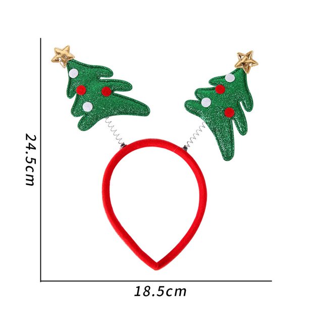 Decoraciones navideñas para el hogar, alce, Papá Noel, muñeco de nieve, árbol de Navidad, diadema, accesorios para el cabello, decoración de Año Nuevo