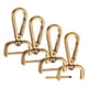 thumbnail image 1 of Ganchos de clip giratorio Uxcell [4 piezas] - Ganchos de clip para llaveros, utilizados para hacer llaveros - [Dorado - 1.9 PULGADAS] Clip en D de aleación de zinc, hardware para cordones, 1 of 6