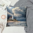 thumbnail image 2 of GOSMITH Beach Lighthouse Throw Pillow Covers Square Pillowcase for Bedroom Couch Livingroom Case, 2 of 5