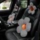 thumbnail image 2 of Fashion Lovely Flower Car Headrest Neck Pillow Soft Back Lumbar Support Cushion Seat Belt Shoulder Pad Universal Car Neck Pillow, 2 of 4