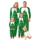 thumbnail image 1 of Conjuntos de pijamas navideños familiares a juego: camisetas de manga larga con cuello redondo + pantalones con estampado de árbol de Navidad, mono o conjunto para perro., 1 of 10