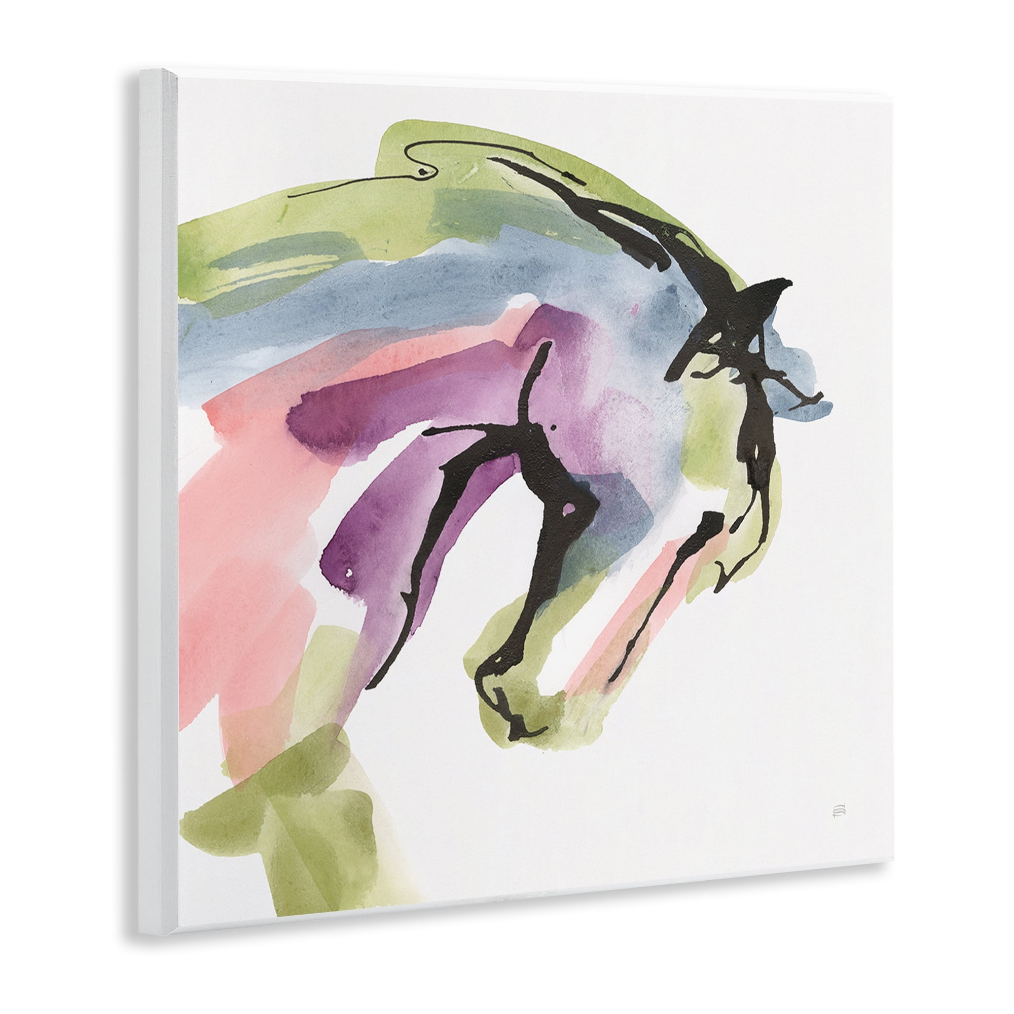 Stupell Industries Brushstroke Horse in Motion Wall Plaque Art, design by Chris Paschke