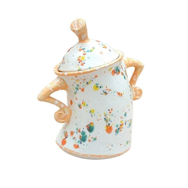 Tea Pot, Canister with Attitude Sassy Flour Sugar Storage Containers, Coffee Canisters with Airtight Lids, Cute Kitchen Storage Canisters for Countertop