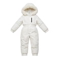 thumbnail image 4 of Xdegoge Toddler Girls Waterproof Snowsuit One Piece Ski Jumpsuit Windproof Hooded Outerwear Warm Snow Wear for Outdoor Sports Winter Vacation Snowboarding, 4 of 6