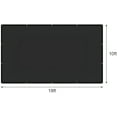 thumbnail image 3 of CAMWINGS RV Awning Privacy Screen Shade Panel Kit Sunblock Shade Drop 10 x 18ft, Black, 3 of 7