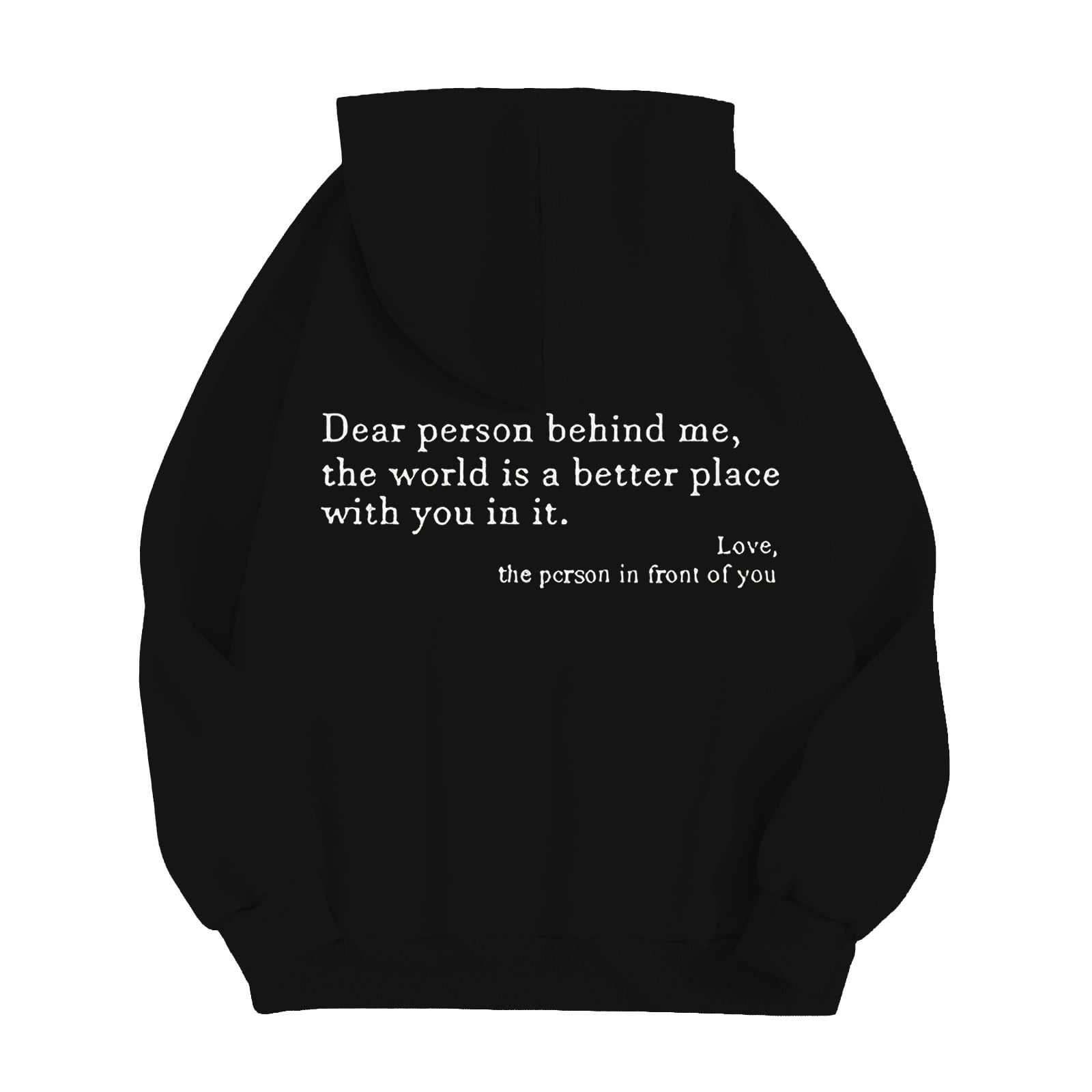 CONFREE Mens Hoodies Letter Prints Hoodies For Men Graphic Long Sleeve Casual Pullover Hooded Sweatshirts With Pockets