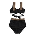 thumbnail image 7 of RUTAYY Women's Bikini Sets 2 Piece Swimwear Crisscross Tankini Tops with High Waisted Bottoms Beach Pool Swimsuit, 7 of 7