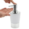thumbnail image 3 of Unique Bargains 1 Set  Plating Soap Pump Dispenser Set for Bathroom for Laundry Rooms White, 3 of 6