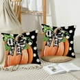 thumbnail image 5 of Fall Polka Dot Pumpkin Pillow Cover 20x20 Inch Set of 2 Autumn Pumpkin Buffalo Plaid Throw Pillow Cover Thanksgiving Farmhouse Decorative Pillows Harvest Cushion Case for Couch Outdoor, 5 of 5