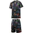 thumbnail image 2 of Kids Batman Athletic T-Shirt And Mesh Shorts Outfit Set Mesh Clothing Set for Boys, 2 of 7