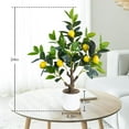 thumbnail image 6 of 24Inch Fake Lemon Tree, Lemon Decor for Tabletop, Desk, Centerpiece, Home, Kitchen, Living Room, Artificial Potted Plants with White Planter and Stone Cover, 6 of 7