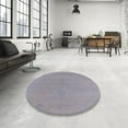 thumbnail image 4 of Ahgly Company Machine Washable Indoor Round Industrial Modern Dark Goldray Area Rugs, 3' Round, 4 of 7