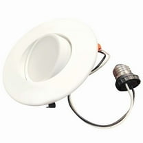 4 in. Integrated LED Recessed Adjustable Retrofit Light Kit with Gimbal, 65 watt Equivalent, 3000K - Pack of 4