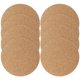 thumbnail image 1 of 8 posavasos redondos de corcho para macetas, tapetes absorbentes de corcho, posavasos de mesa para plantas de interior y salvamanteles de corcho., 1 of 8
