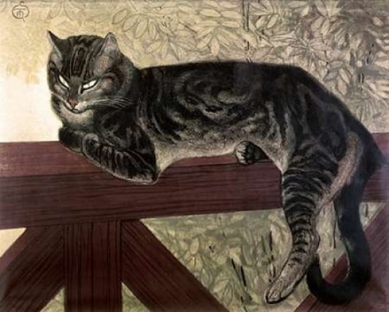 Cat On The Balustra