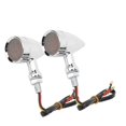 thumbnail image 2 of 2Pcs Motorcycle Turn Signal Lamp Brake Light Vintage Grille Modification Accessory, 2 of 5
