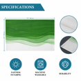 thumbnail image 6 of Ombre Green Waves Placemats Set of 4, Abstract Art Gradient Modern Placemats for Dining Table, Place Mats for Kitchen Tabletop, Waterproof Wipeable Dining Table Mats Set, 6 of 9