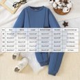 thumbnail image 4 of KPOPLK Baby Boy Fall Clothes Set Long Sleeve Solid Color Sweatshirt Pants Toddler Infant Outfits 9 12 18 24 Months 2T 3T,Size 9-12 Months, 4 of 9