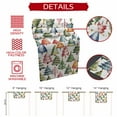 thumbnail image 6 of Christmas Tree Star Green Xmas Trees Table Runner 14x72in Non-Slip Cotton Linen Table Runners, Colorful Cartoon Style Dresser Scarves TableRunner for Dinner Kitchen Dining Wedding Party, 6 of 9