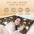 thumbnail image 4 of Gaeub Gnome Insect Frog Printed Long Body Pillowcase Envelope Closure 1 Pack Wrinkle for Night Sweats - 20x54 in, 4 of 8