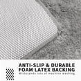 thumbnail image 3 of Alfombras de baño FIFU Luxury de microfibra gris plateado de 60 x 90 cm, 3 of 6