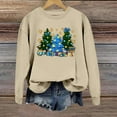 thumbnail image 5 of IWRICH Hanukkah Sweatshirt for Women Funny Chanukah Jewish Christmas Pullover Tops C-Khaki S, 5 of 6