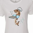 thumbnail image 4 of Inktastic Cute Cookie Cutter Baker Shark with Cookies Women's T-Shirt, 4 of 5