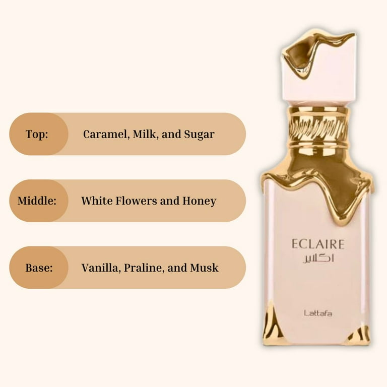 Lattafa Eclaire Eau De Parfum Spray (Unisex) By Lattafa - 3.4 oz Lattafa Eclaire Eau De Parfum Spray (Unisex) By Lattafa - 3.4 oz