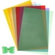 thumbnail image 1 of 6 láminas de vinilo en 6 colores: tela de cuero sintético, vinilo transparente tipo gelatina, vinilo plástico brillante con efecto brillante., 1 of 7