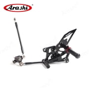 Arashi (Version 2.0) Reversed or GP Shift Rearsets for Honda CBR600RR 2007 2008 Motorcycle Accessories Adjustable Footrests Foot Peg Rear Sets CBR 600 CBR600 RR 600RR Black