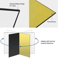 thumbnail image 2 of PCS Photography Cardboard Light Reflector, A3 Size 42x30cm Studio Foldable Light Diffuser Board for Nature, Product, Food Photo Shooting, Gold/Black, 2 of 5