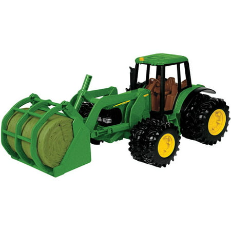 John Deere Toy Tractor Set, 7220 Tractor & Bale Mover, 1:16
