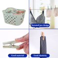 thumbnail image 4 of Colorful Plastic Clothespins with Storage Basket, Windproof Laundry Drying Clips for Indoor/Outdoor Use (10x13x7.5cm), 4 of 6