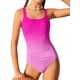 thumbnail image 1 of Traje de baño de una pieza para niña TyeSmo, rosa degradado, talla 10-12, 1 of 8