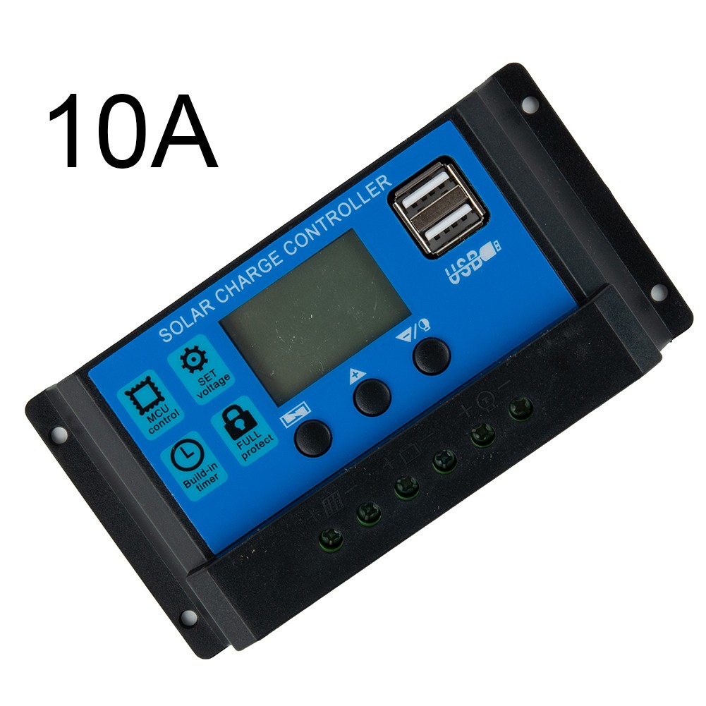 Solar Panel Charge Controller Regulator 12V/24V auto dual USB 30A/20
