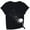 Black, variant on yunLCZ Women Shirts Women's Spring Round Neck Dandelion Printed Loose Casual Short Sleeved T Shirt