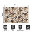 thumbnail image 5 of Pug and Footprint Door Rugs,Washable Non Slip Door Mats Indoor,Decorative Door Mats,Entry Mat Indoor for Entrance,Bedroom,Kitchen,Bathroom,16"x24", 5 of 6